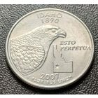 США 1/4  доллара, 2007 Квотер штата Айдахо   D     ( 1-4-1 )