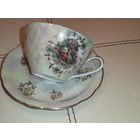 Чайная пара из сервиза Мадонна, времён ГДР, без сколов и трещин.