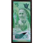 Барбадос 5 долларов 2022 год P-81a UNC полимер