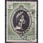 73.BrKS. Великобритания. Колонии. Мальта. Коронация Елизаветы II. 1953 г. 1 1/2d. Mi.#232.