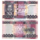 Южный Судан 1000 фунтов 2020  год UNC