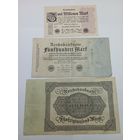 1000000 марок 1923 REICHSBANKNOTE.Германия 50000 марок 1922.500 марок 1922 года, Германия. 2.
