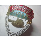 СССР  редчайший знак 1-ый тип бронза крайне низкий номер 1224 Почетный мастер лесозаготовок и лесосплава великолепное состояние родная гайка