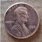 США 1 цент, 1992 г., цент Линкольна, без отметки мд: Филадельфия, KM# 201b