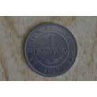 Боливия 1 боливиано 1997 с 1 руб