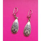 Серебряные серьги СССР. 925 проба со звездой