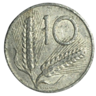 Италия 10 лир, 1955