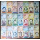 Набор банкнот Венесуэлы - 21 шт - UNC
