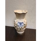 Винтажная фарфоровая мини-вазочка с лепным декором,  СССР 1980-1990гг.