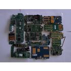 Платы мобильников, транзисторы, микросхемы и др. желтое. Лот1.