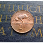 2 цента 1973 ЮАР #01 XF