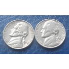 5 центов  1962 Р & D США Джеферсон 2 монеты
