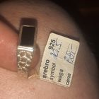 Кольцо печатка с камнем серебро 925 пробы