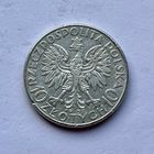 Монета СЕРЕБРО Польша 10 злотых 1932 год Ядвига ( знак м.д) ОТЛИЧНЫЕ