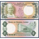 Сьерра-Леоне, 1 леоне 1984 г, P-5e (A, президент Сиака Стивенс), UNC