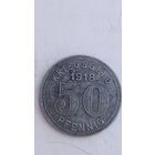 Германия нотгельд 50 пфеннигов 1918 город Элберфелд