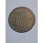 Замбия 1 шиллинг 1964 г (  фауна Птица носорог )