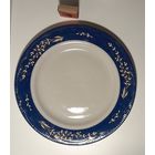ТАРЕЛКА МИНСКИЙ ФАРФОР синяя с золотом.