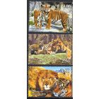 Таджикистан 2016. Фауна Тигры 3 марки (433)
