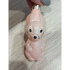 Елочные игрушки стекло, мышка из набора Репка