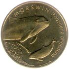 Польша 2 злотых, 2004 Морская свинья UNC