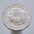 Австралия 50 центов 1981 Свадьба Принца Чарльза и Леди Дианы