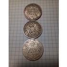 Сборный лот "2 марки" Пруссия 1892 и 1904 год