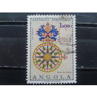 Ангола, колония Португалии, 1969. 500 лет со дня рождения Васко да Гама, роза ветров