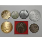 Настольная медаль СССР. Одним лотом 7 шт. С рубля