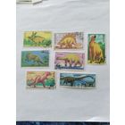 Монголия 1990 7 м  динозавры