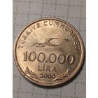 100 000 лир Турция 2000 год