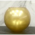 Ваза * Шар * Лиголюкс * Стекло * Золотистая * Высота 18 см * Очень Красивая !