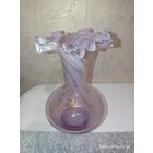 Ваза Чехословакия розовое опаловое стекло