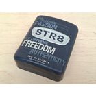 Коробка железная,стильная ,Барильефная надпись,1980-х,тяжелая.