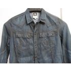 G-STAR 96 Рубашка Темно-синяя Пропитка Оригинал Кнопки Карманы Вышивка M