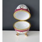 Шкатулка винтажная в форме яйца на замке. Япония