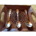 Чайная ложка Роза Германия позолота осталась одна