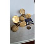 ЛОТ ДВА БРОНЗА ПОДСВЕЧНИКА В ВИДЕ МОРСКОГО КОРАБЕЛЬНОГО ВИНТА