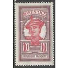 Мартиника. Островитянка. 1908г. Mi#60.