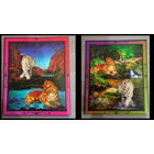 СЕРИЯ Блоков кошки собаки тигры  фауна  MNH