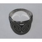 Кольцо, перстень, серебро с чернением, 925пр, 6.1 гр.