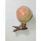 Игрушка на ёлку , Абрикос , винтаж , стекло , СССР . С 50 копеек