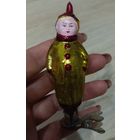 Елочные игрушки стекло мальчик в костюме клоуна