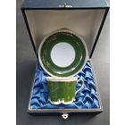 Чашка с блюдцем. Лимож - Гарднер 1954 год!