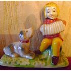 Фарфор. "Мальчик с гармошкой" Ручная роспись.20 век.