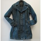 G-STAR RAW DENIM Джинсовый Плащ Парка Джинсовка Оригинал Металлические Пуговицы Манжеты Кожа Лейба