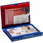 Япония 2008. Набор Proof  "150 лет дружбы с Францией". Монеты в "книге - футляре"; номерной сертификат; коробка. СЕРЕБРО 22,20 гр.
