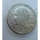 2 злотых 1934 г.  Польша.   Ядвига.  СЕРЕБРО.