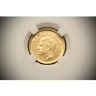 1/2 пахлави 1966 г. Иран, Мохаммед Реза Пехлеви. NGS MS61