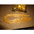 Бусы Чехословакия . Сатиновый бисер